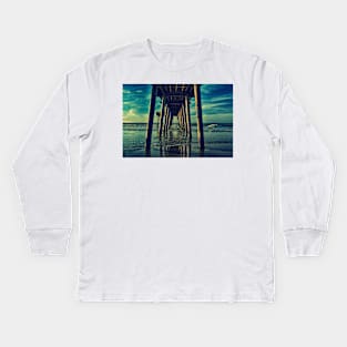 Dawn Breaks Under The Pier Kids Long Sleeve T-Shirt